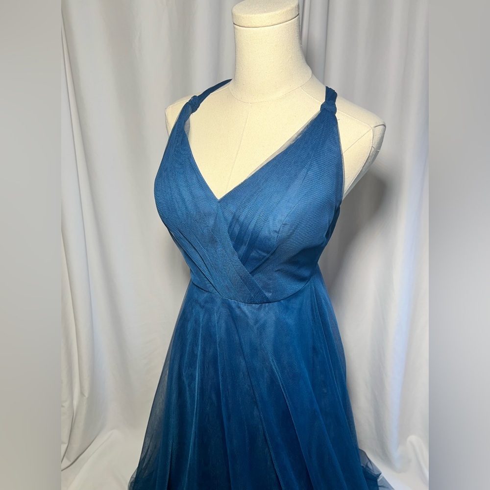 Anthropologie Hitherto Zaria Saphire Dress | 6 - Picture 9 of 16